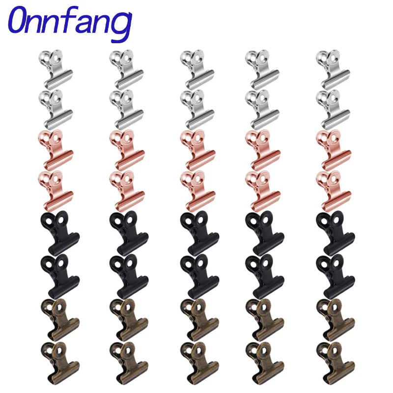 Binder Clip Assorted - 40/20 adet Set Mini 21x23mm Metal