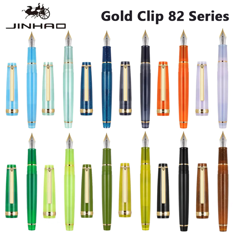 Stationery Supplies Business - Jinhao 82-dolma kalem altın klip EF/F/M