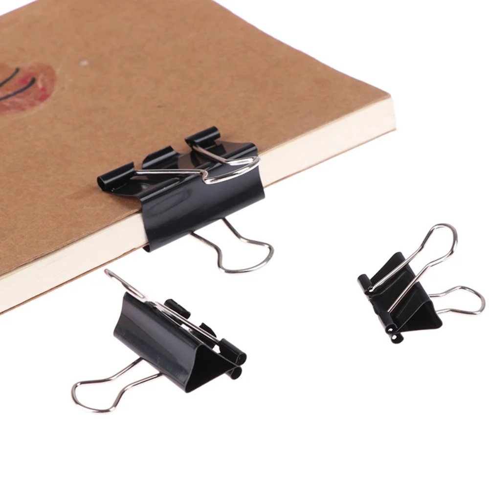 Binder Clip Assorted - 10 adet Metal Bağlayıcı Klips 19mm