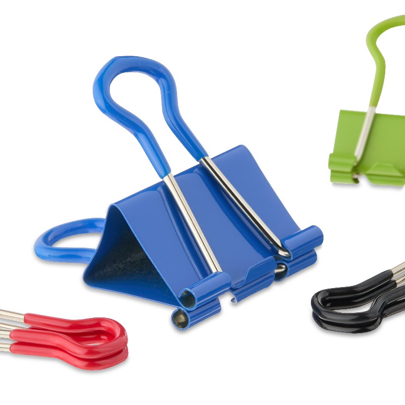 Kısa Klipsler, Çeşitli Renkler - Binder Clip Assorted incelemesi ve fiyatı