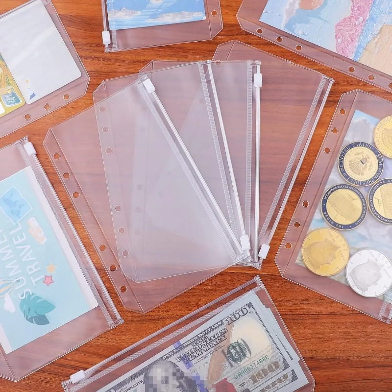 10 adet PVC klasör cebi nakit  - Portfolio Folder Zip incelemesi ve fiyatı