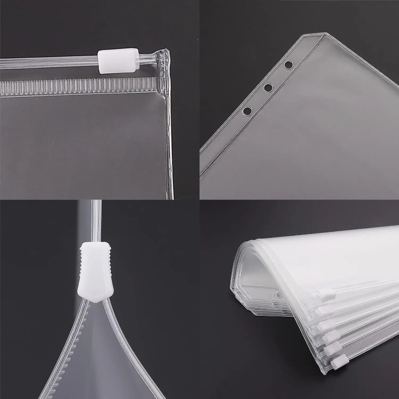 10 adet PVC klasör cebi nakit  - Portfolio Folder Zip incelemesi ve fiyatı