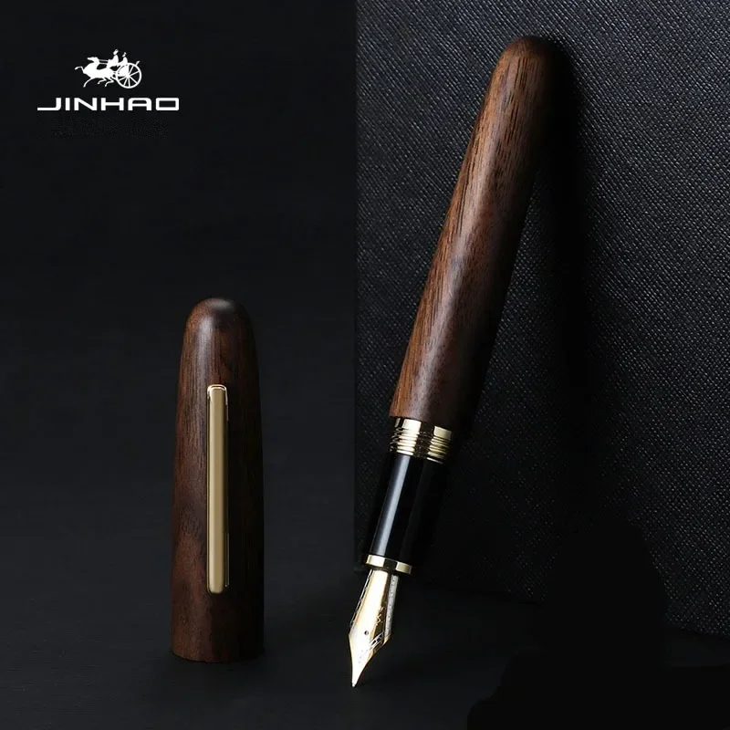 Jinhao 9056 doğal ahşap el yap - Stationery Supplies Business incelemesi ve fiyatı