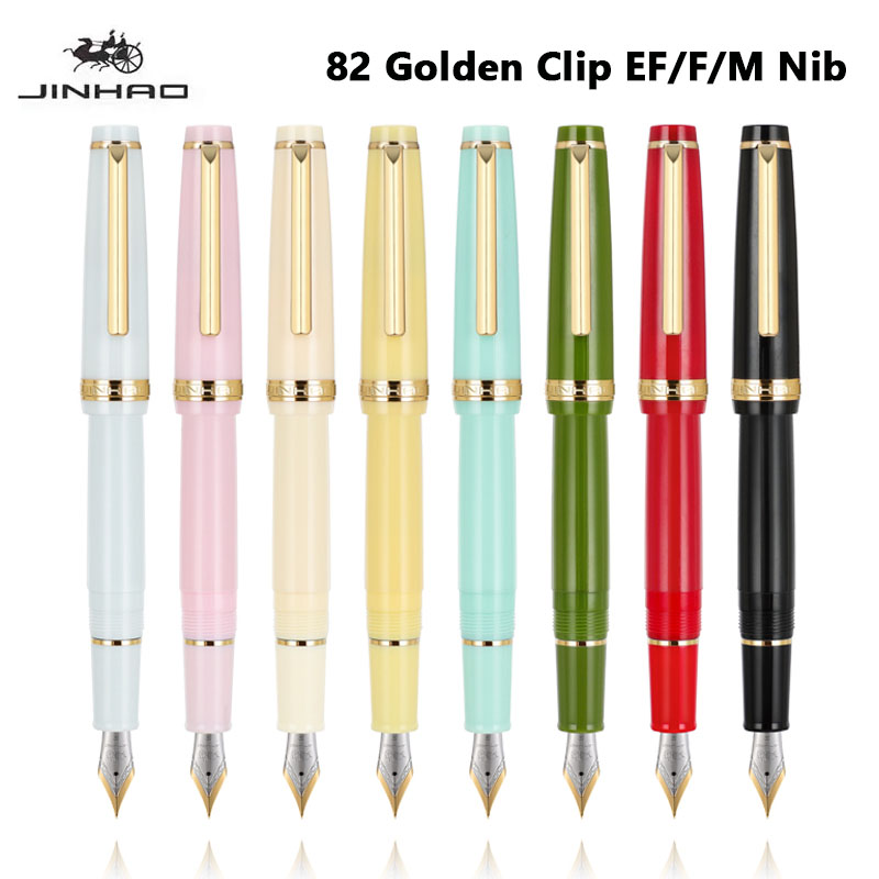 Jinhao 82-dolma kalem altın kl - Stationery Supplies Business incelemesi ve fiyatı